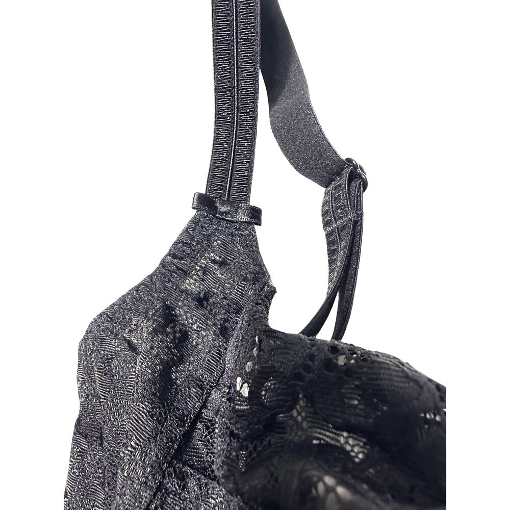 Panache Black Lace Full Coverage Un-padded Bra UK/US 30G - Picture 11 of 12